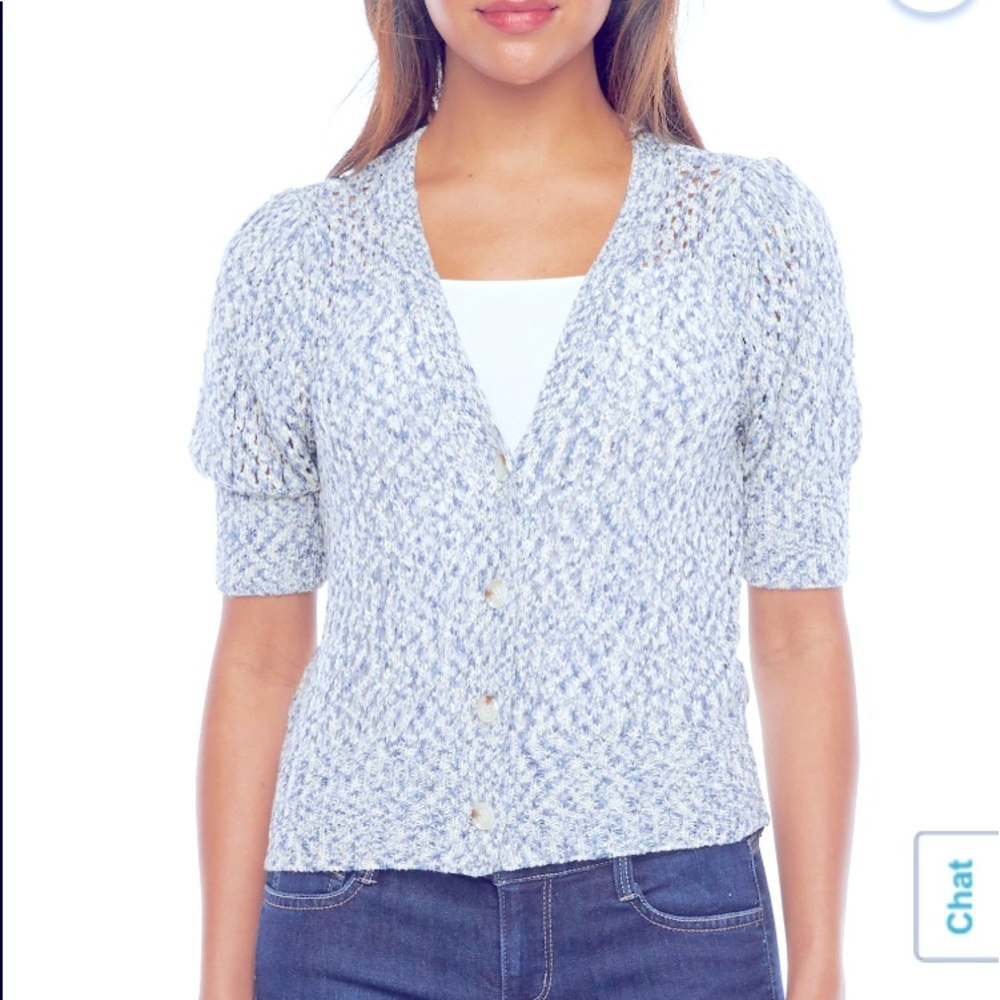 ANA short sleeve cardigan sweater. EUC.